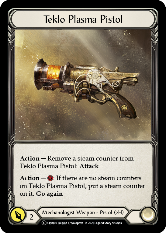 Teklo Plasma Pistol (Rainbow Foil) [CRU100-RF] Unlimited Rainbow Foil | Gam3 Escape