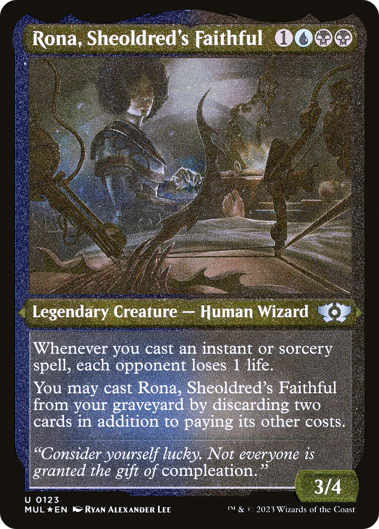 Rona, Sheoldred's Faithful (Foil Etched) [Multiverse Legends] | Gam3 Escape