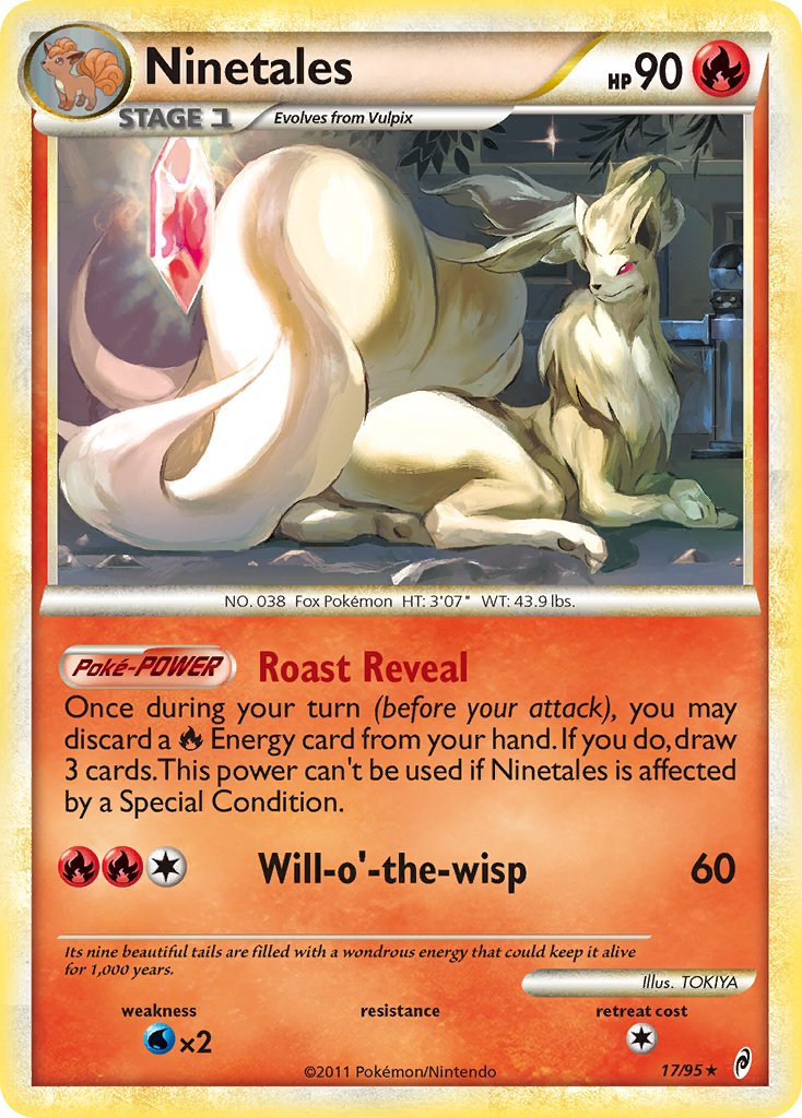 Ninetales (17/95) (Theme Deck Exclusive) [HeartGold & SoulSilver: Call of Legends] | Gam3 Escape