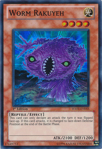 Worm Rakuyeh [HA02-EN055] Super Rare | Gam3 Escape