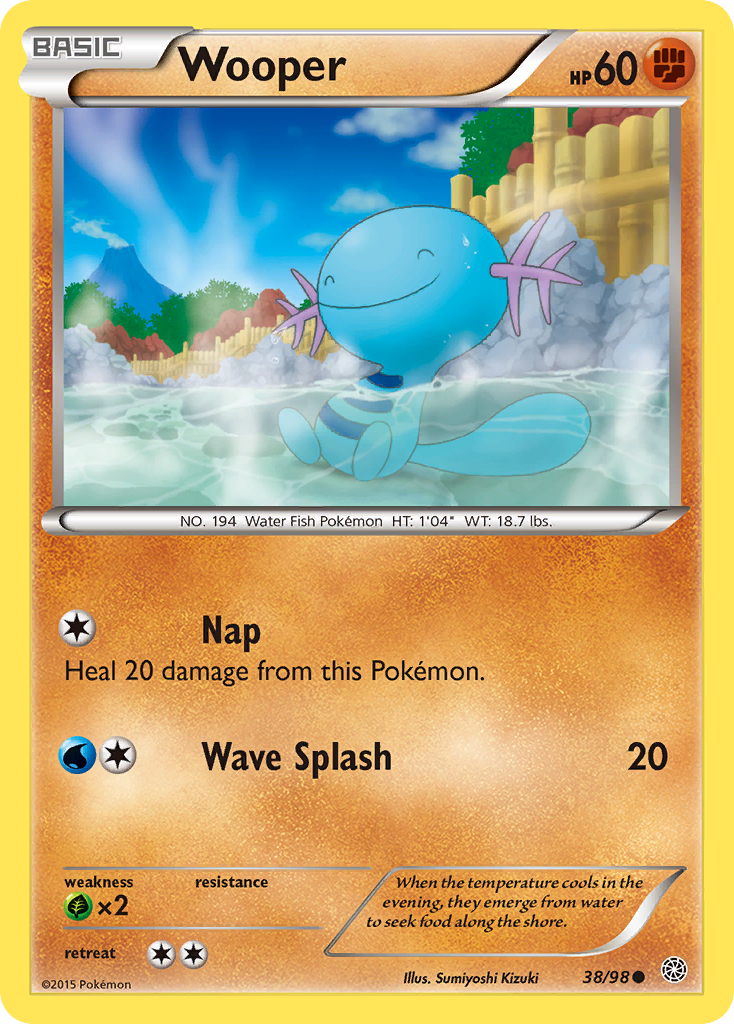 Wooper (38/98) [XY: Ancient Origins] | Gam3 Escape