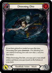 Drowning Dire (Yellow) [EVR111] (Everfest)  1st Edition Rainbow Foil | Gam3 Escape