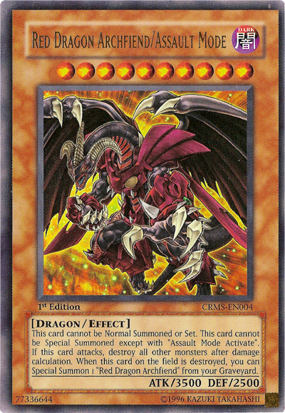 Red Dragon Archfiend/Assault Mode [CRMS-EN004] Ultra Rare | Gam3 Escape