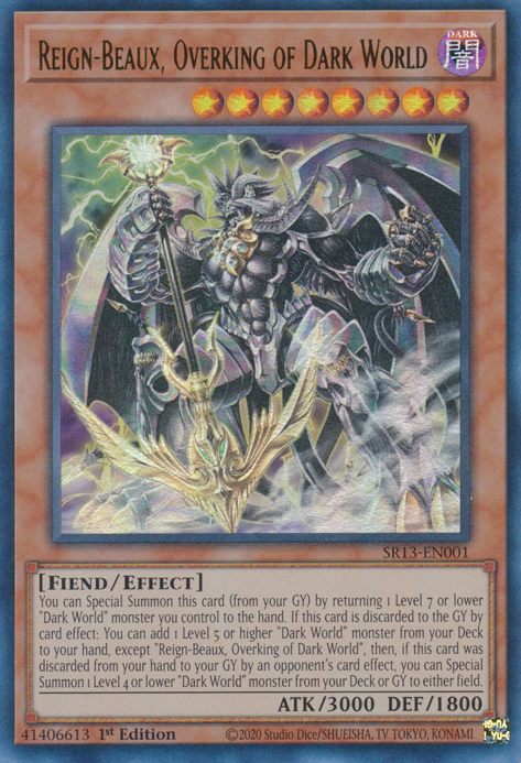 Reign-Beaux, Overking of Dark World [SR13-EN001] Ultra Rare | Gam3 Escape