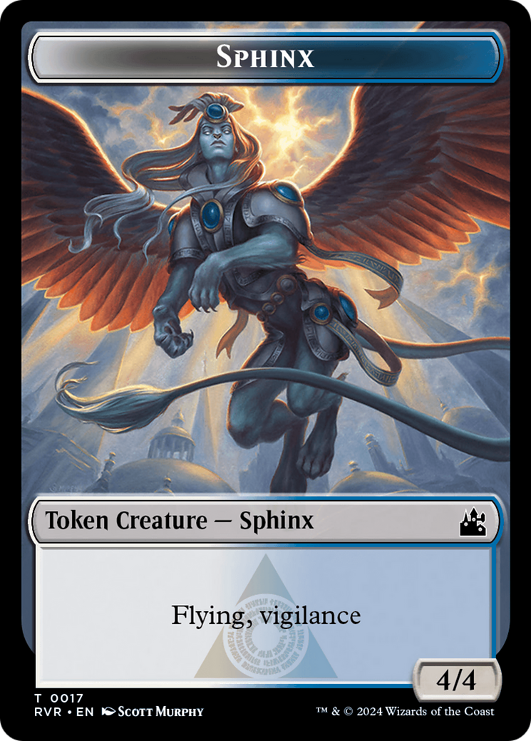 Sphinx Token [Ravnica Remastered Tokens] | Gam3 Escape