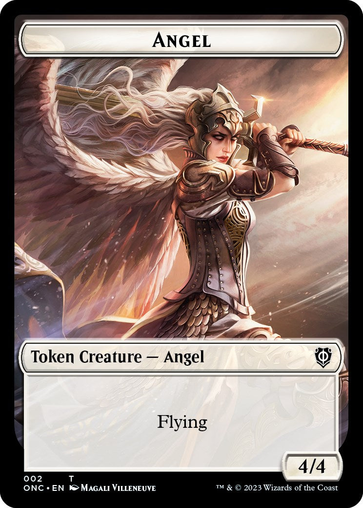 Soldier (007) // Angel Double-Sided Token [Phyrexia: All Will Be One Commander Tokens] | Gam3 Escape