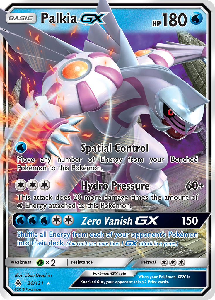 Palkia GX (20/131) [Sun & Moon: Forbidden Light] | Gam3 Escape