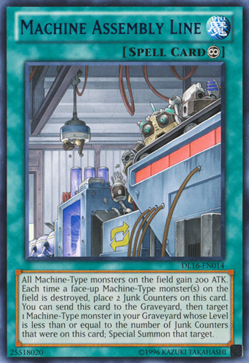 Machine Assembly Line (Blue) [DL16-EN014] Rare | Gam3 Escape