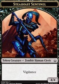 Steadfast Sentinel // Zombie Double-sided Token [Hour of Devastation Tokens] | Gam3 Escape