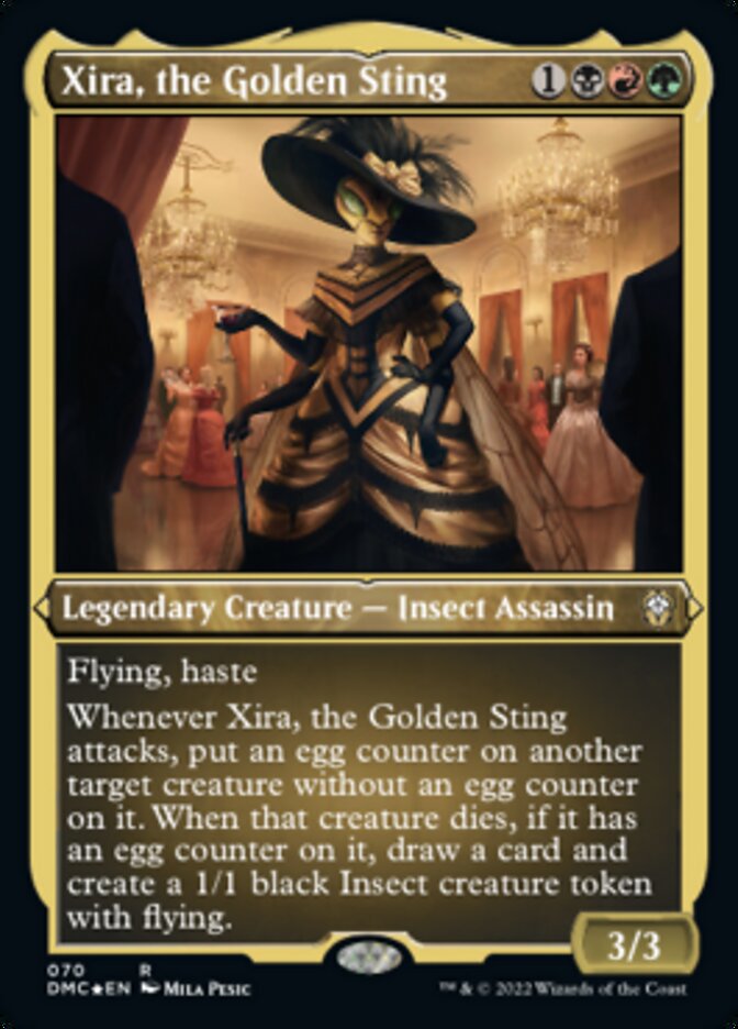 Xira, the Golden Sting (Foil Etched) [Dominaria United Commander] | Gam3 Escape