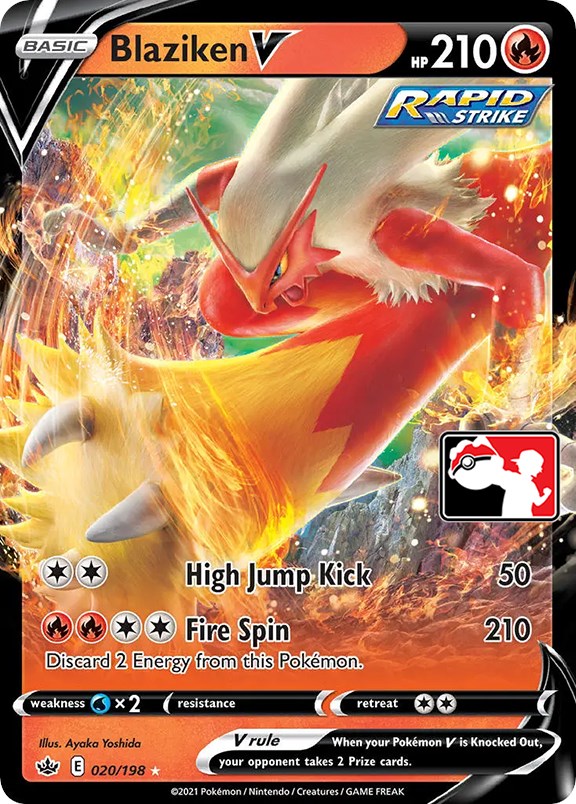 Blaziken V (020/198) [Prize Pack Series One] | Gam3 Escape