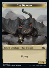 Cat Dragon // Spirit Double-sided Token [Double Masters 2022 Tokens] | Gam3 Escape