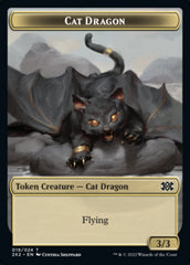 Cat Dragon // Eldrazi Scion Double-sided Token [Double Masters 2022 Tokens] | Gam3 Escape