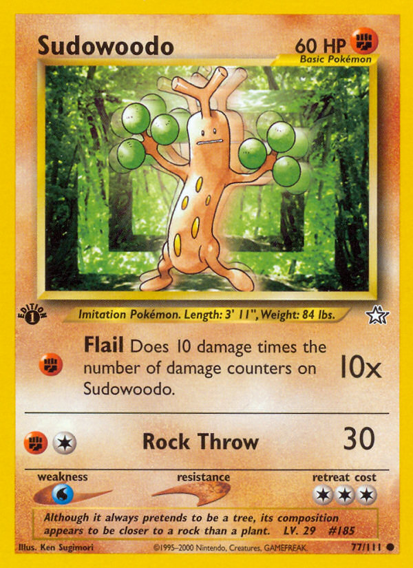 Sudowoodo (77/111) [Neo Genesis 1st Edition] | Gam3 Escape