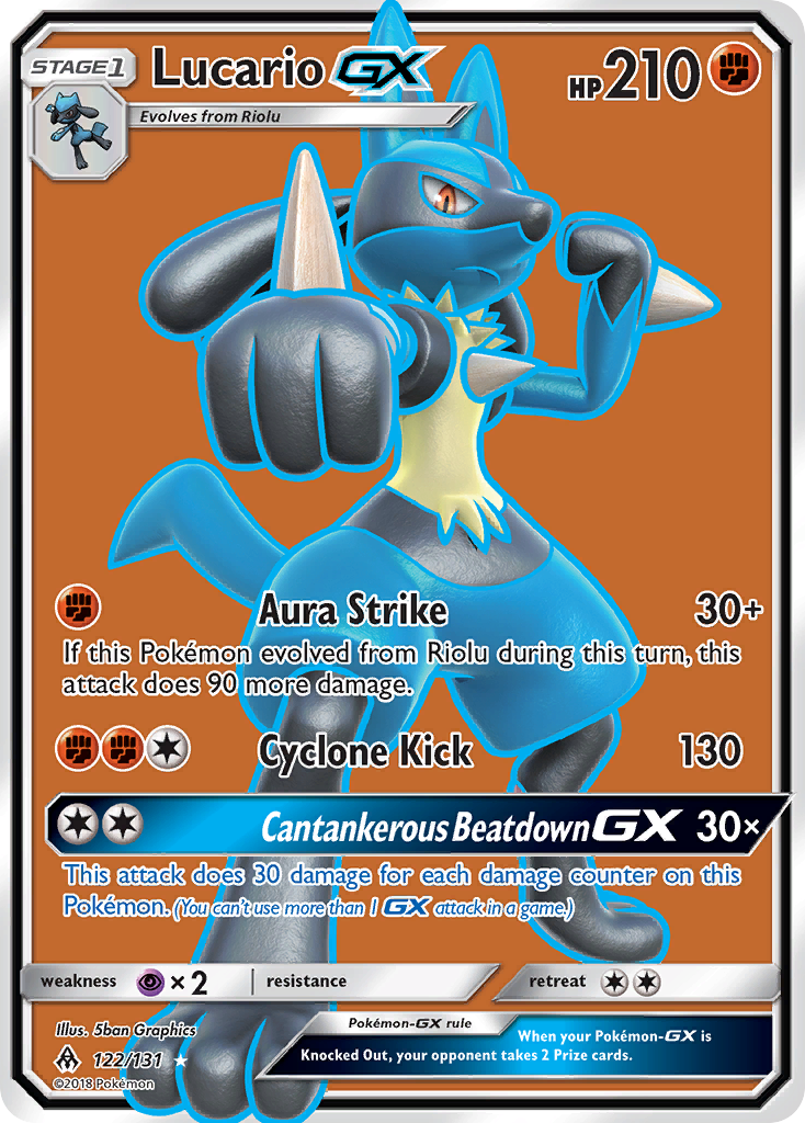 Lucario GX (122/131) [Sun & Moon: Forbidden Light] | Gam3 Escape