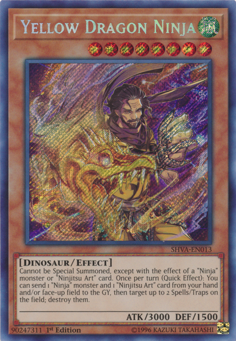 Yellow Dragon Ninja [SHVA-EN013] Secret Rare | Gam3 Escape