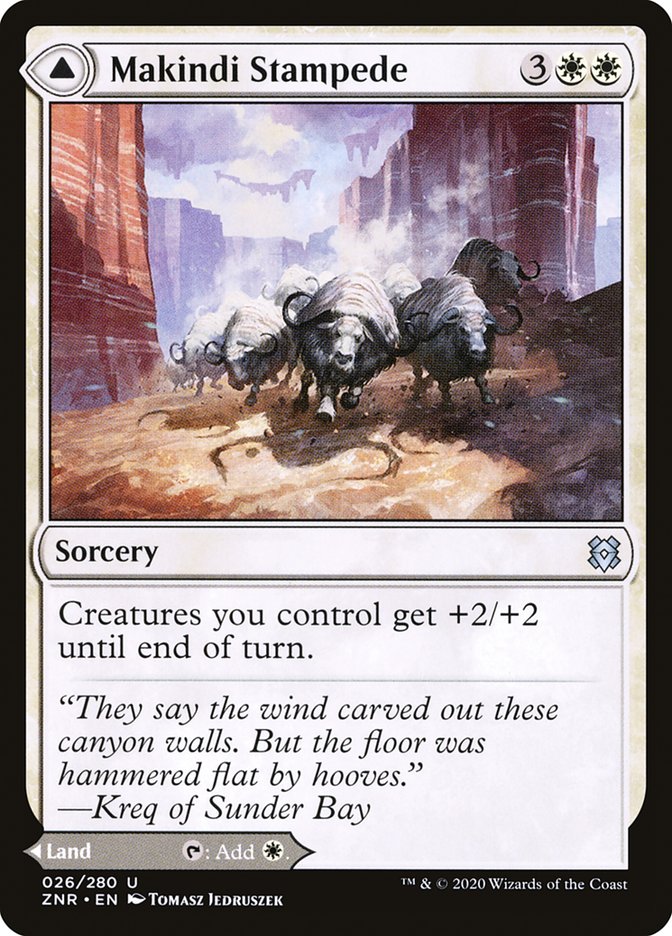 Makindi Stampede // Makindi Mesas [Zendikar Rising] | Gam3 Escape