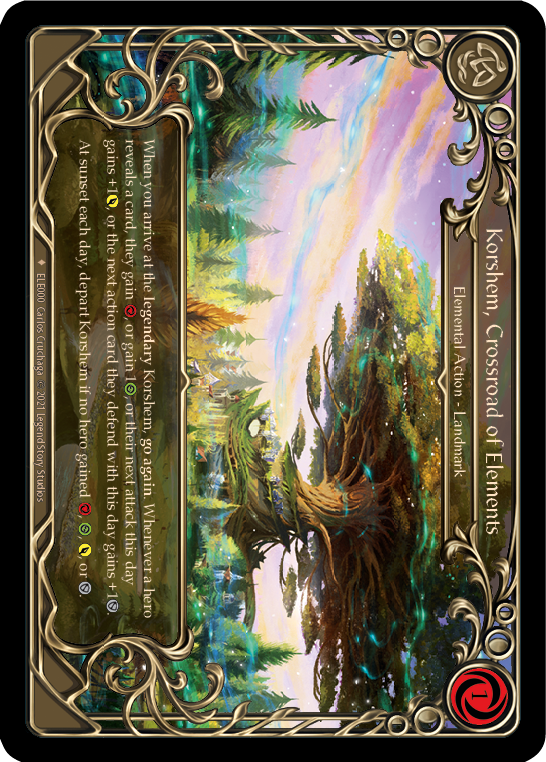 Korshem, Crossroad of Elements [ELE000] (Tales of Aria)  1st Edition Cold Foil | Gam3 Escape