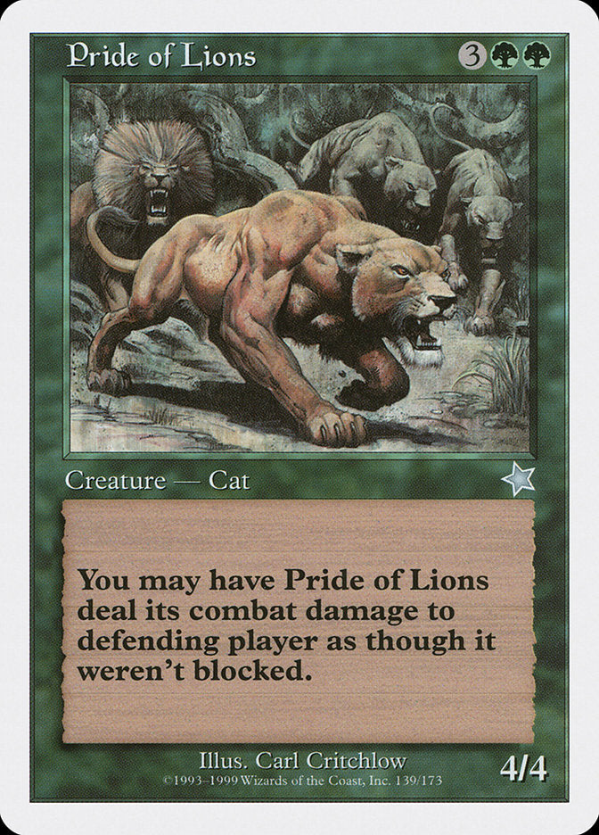 Pride of Lions [Starter 1999] | Gam3 Escape
