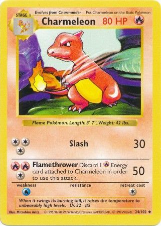 Charmeleon (24/102) [Base Set Shadowless Unlimited] | Gam3 Escape