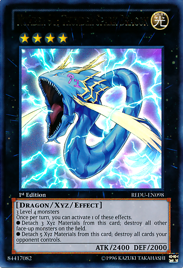 Number 91: Thunder Spark Dragon [REDU-EN098] Ultra Rare | Gam3 Escape