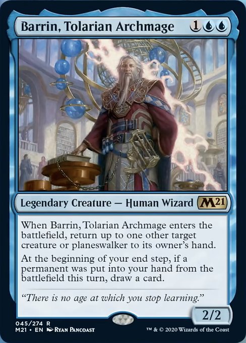 Barrin, Tolarian Archmage [Core Set 2021] | Gam3 Escape