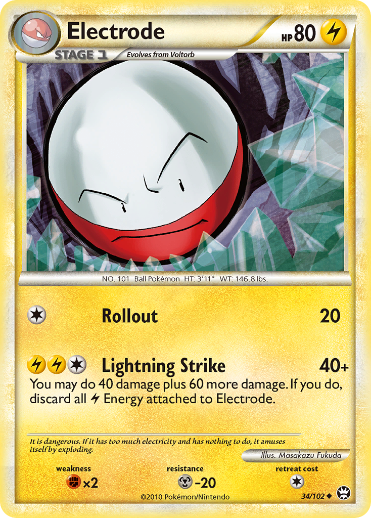 Electrode (34/102) [HeartGold & SoulSilver: Triumphant] | Gam3 Escape