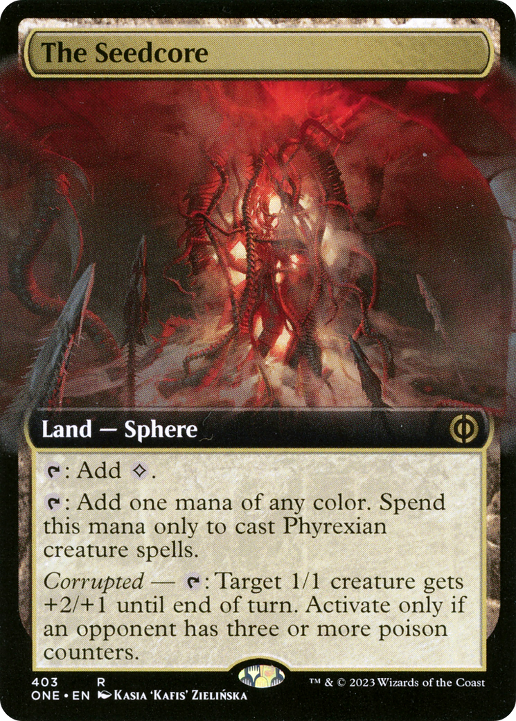 The Seedcore (Extended Art) [Phyrexia: All Will Be One] | Gam3 Escape