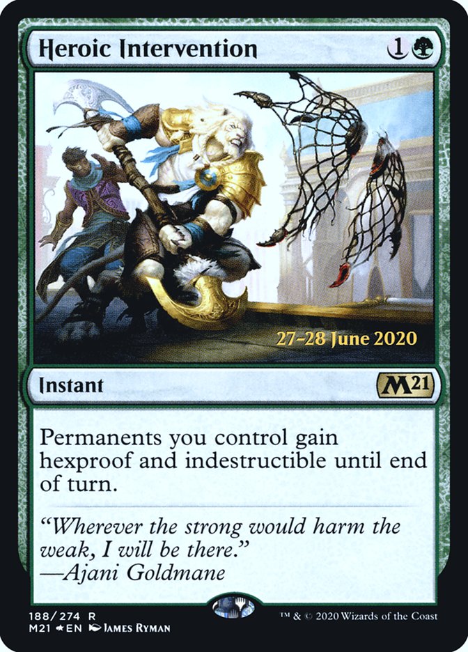 Heroic Intervention  [Core Set 2021 Prerelease Promos] | Gam3 Escape