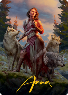 Arlinn, the Pack's Hope 1 Art Card (Gold-Stamped Signature) [Innistrad: Midnight Hunt Art Series] | Gam3 Escape