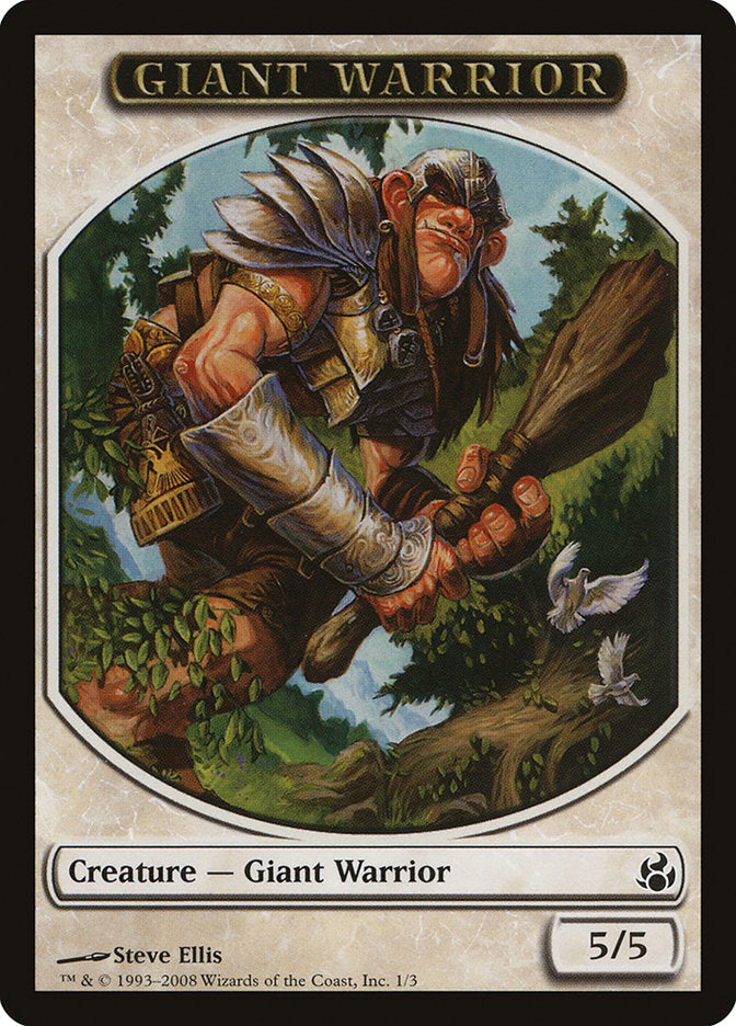 Giant Warrior [Morningtide Tokens] | Gam3 Escape