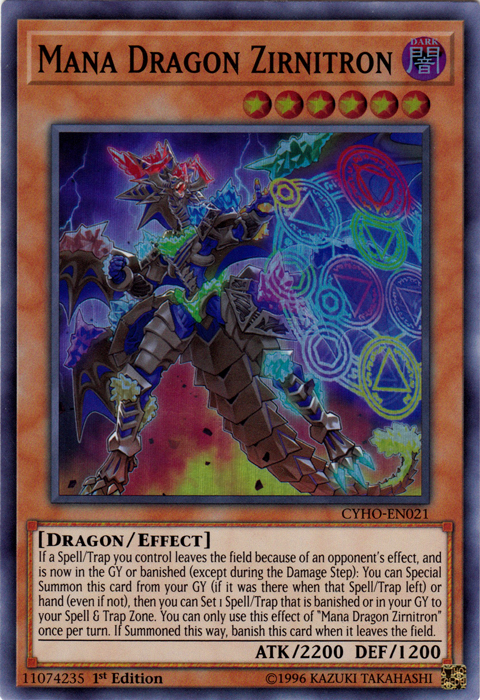 Mana Dragon Zirnitron [CYHO-EN021] Super Rare | Gam3 Escape