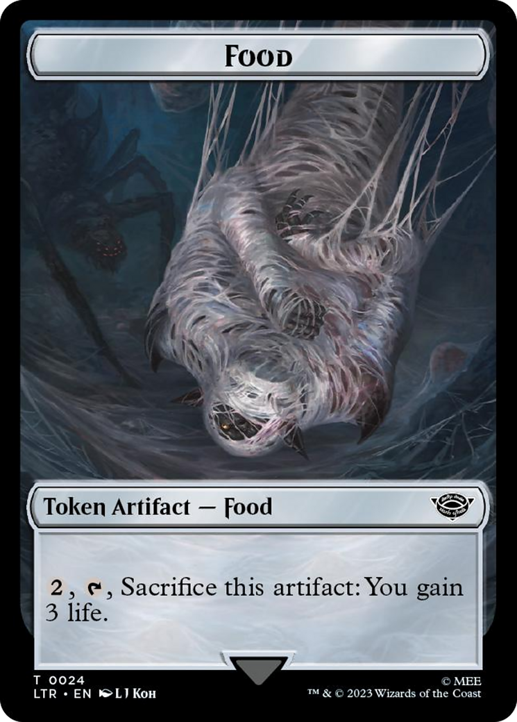 Smaug // Food (0024) Double-Sided Token (Surge Foil) [The Lord of the Rings: Tales of Middle-Earth Tokens] | Gam3 Escape
