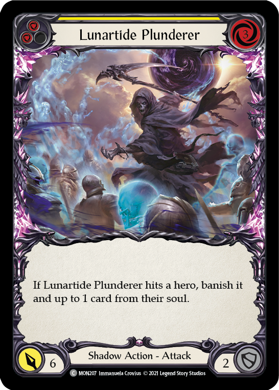 Lunartide Plunderer (Yellow) (Rainbow Foil) [MON207-RF] 1st Edition Rainbow Foil | Gam3 Escape
