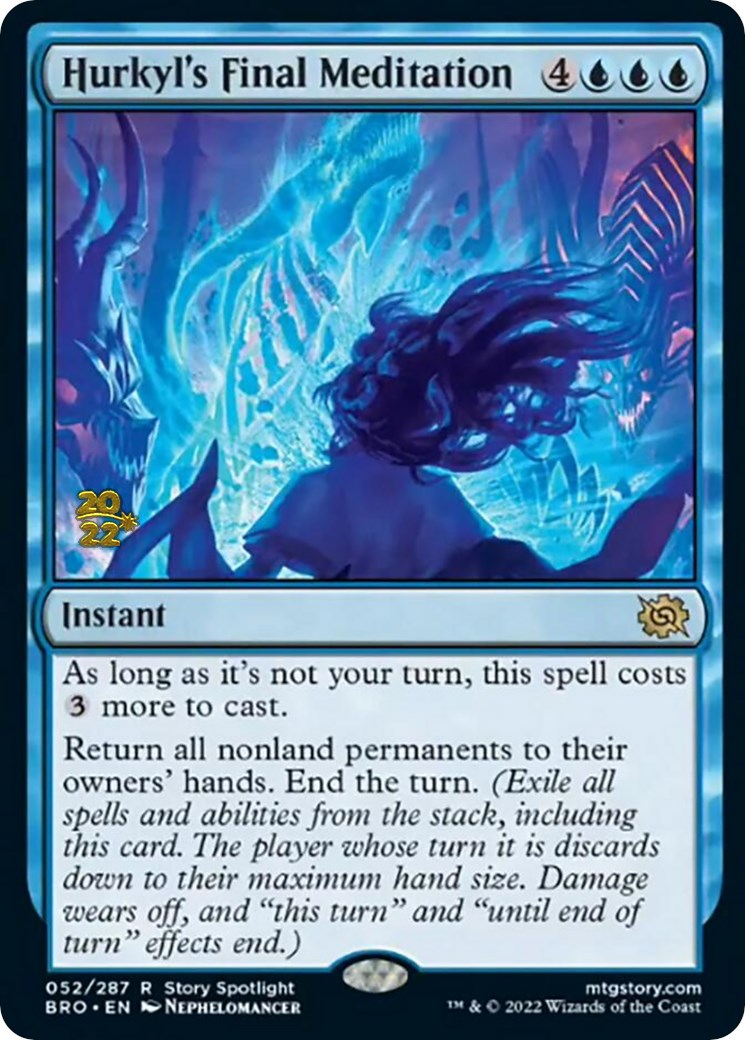 Hurkyl's Final Meditation [The Brothers' War: Prerelease Promos] | Gam3 Escape