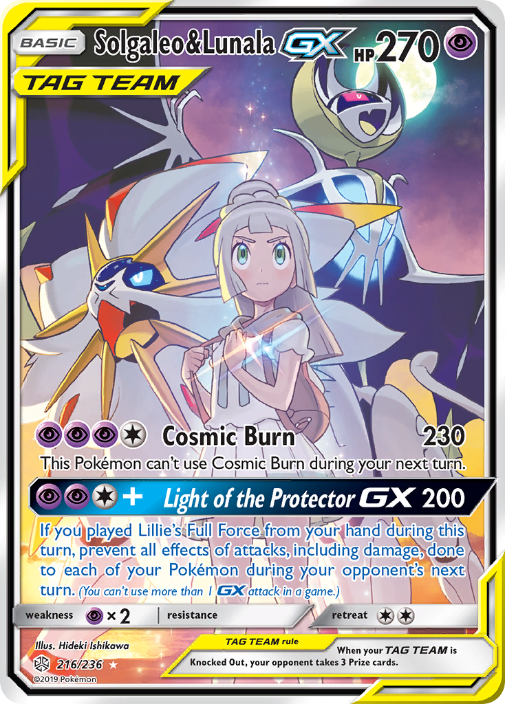 Solgaleo & Lunala GX (216/236) [Sun & Moon: Cosmic Eclipse] | Gam3 Escape