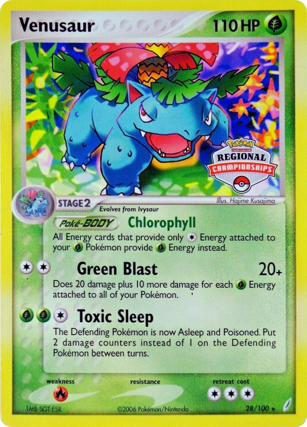 Venusaur (28/100) (Regional Championship Promo) [EX: Crystal Guardians] | Gam3 Escape