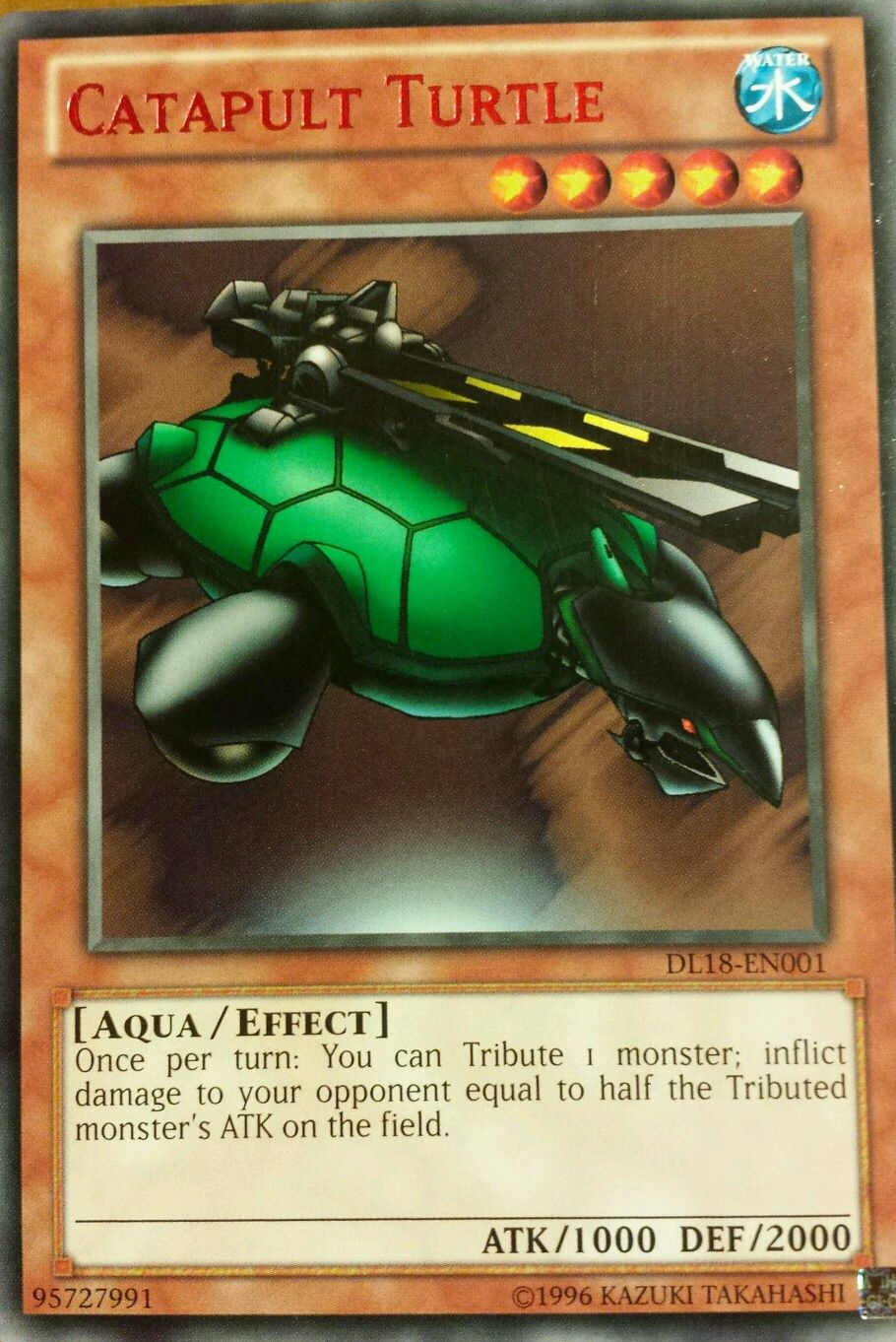 Catapult Turtle (Red) [DL18-EN001] Rare | Gam3 Escape