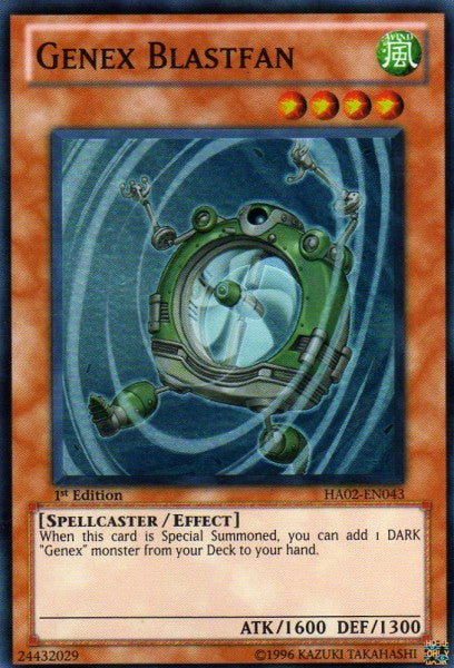 Genex Blastfan [HA02-EN043] Super Rare | Gam3 Escape