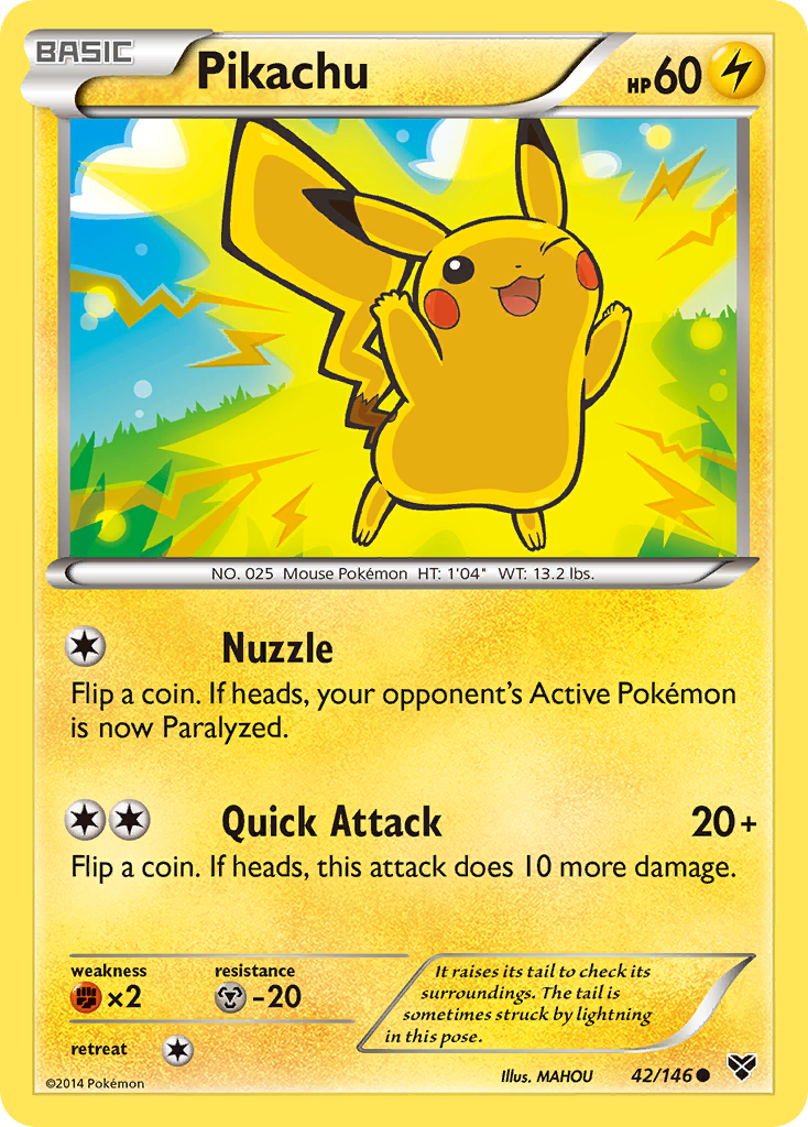 Pikachu (42/146) [XY: Base Set] | Gam3 Escape