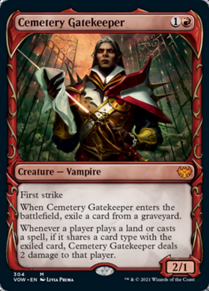 Cemetery Gatekeeper (Showcase Fang Frame) [Innistrad: Crimson Vow] | Gam3 Escape