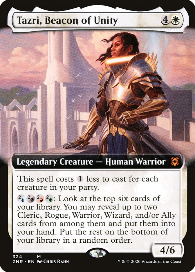 Tazri, Beacon of Unity (Extended Art) [Zendikar Rising] | Gam3 Escape