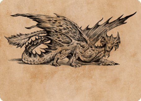 Ancient Brass Dragon Art Card (49) [Commander Legends: Battle for Baldur's Gate Art Series] | Gam3 Escape