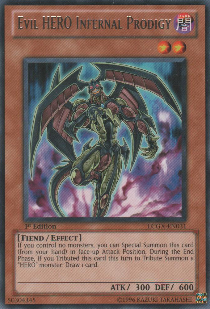 Evil HERO Infernal Prodigy [LCGX-EN031] Rare | Gam3 Escape