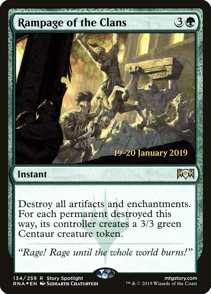 Rampage of the Clans [Ravnica Allegiance Prerelease Promos] | Gam3 Escape