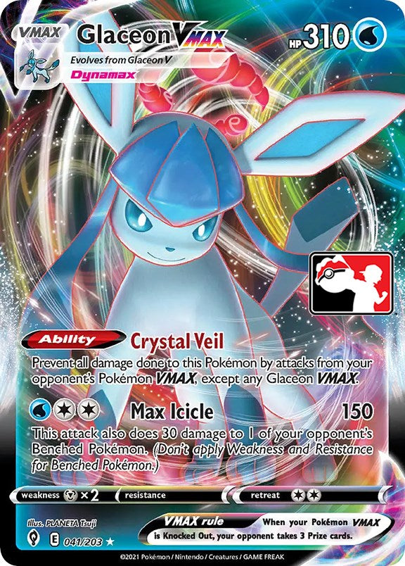 Glaceon VMAX (041/203) [Prize Pack Series One] | Gam3 Escape