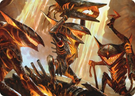 Gleeful Demolition Art Card [Phyrexia: All Will Be One Art Series] | Gam3 Escape