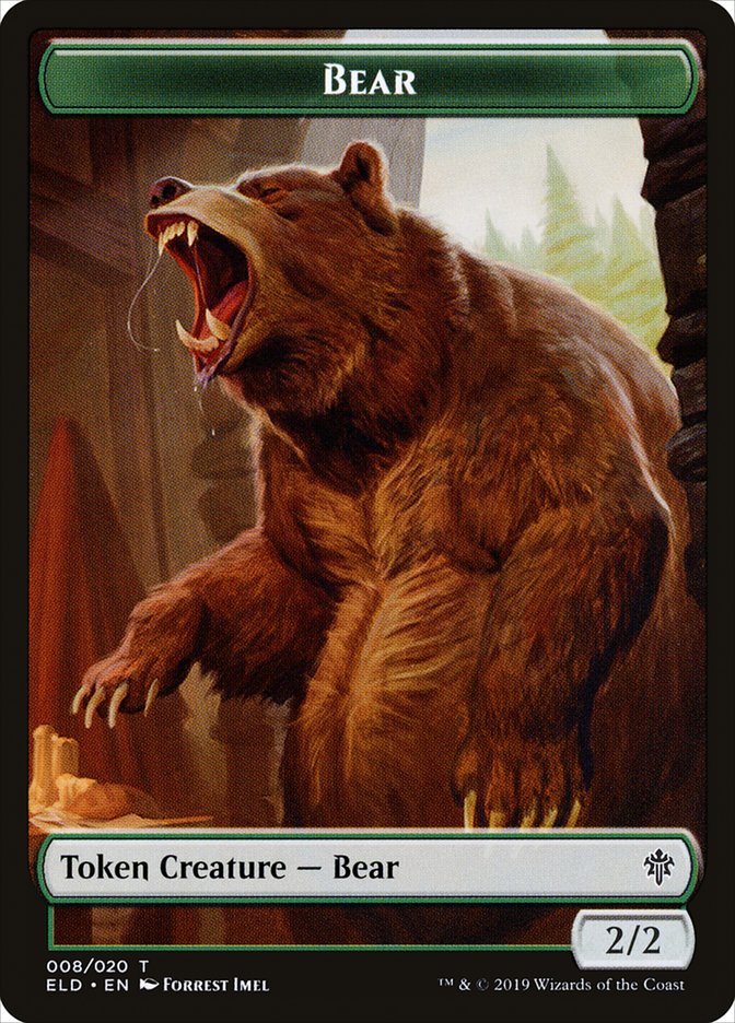 Bear [Throne of Eldraine Tokens] | Gam3 Escape