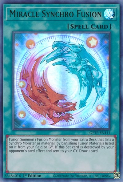 Miracle Synchro Fusion [GFTP-EN111] Ultra rare | Gam3 Escape