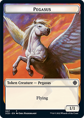Pegasus // Faerie Double-Sided Token [Starter Commander Decks] | Gam3 Escape